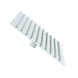 رأس دش مربع من الفولاذ المقاوم للصدأ بتصميم عصري وتوزيع مياه متساوٍ | Polo Mario