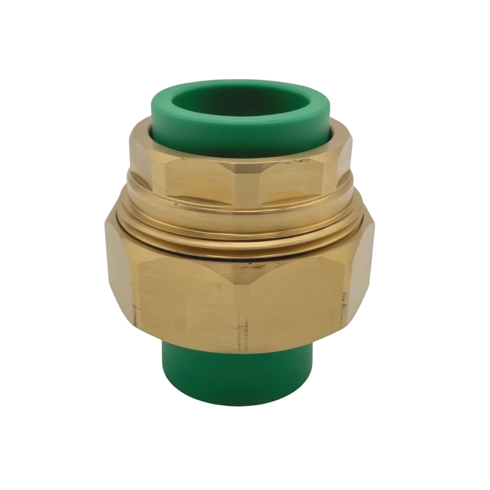 وصلة حرارية ثنائية بسن نحاسي PPR أخضر — مقاس 32 مم لتوصيل أنابيب المياه