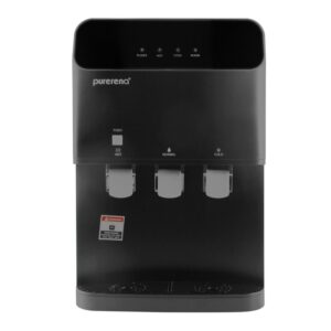 موزع مياه مكتبي من بيوريرينا بثلاثة صنابير (ساخن/بارد/عادي) - أسود PR-202T
