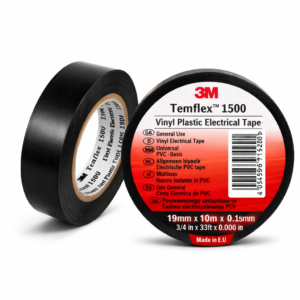 شريط عزل للأسلاك PVC 15 مم × 10 م - 3M - أسود