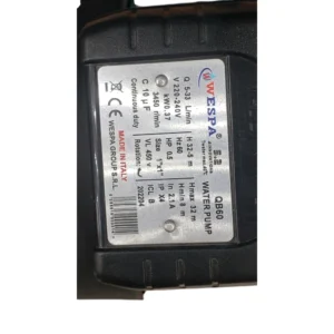 مضخة مياه ويسبا طراز QB60 — 0.5 حصان، 60 هرتز