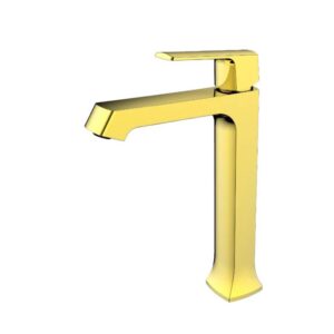 خلاط مغسلة طويل ذهبي REIZ طراز BROZO SI-045562/GD