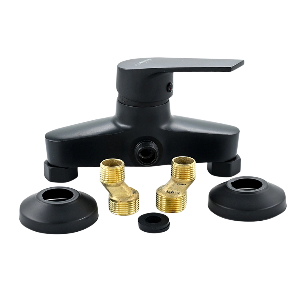 خلاط بانيو Rhino بمقبض واحد — نحاسي بطلاء أسود مطفي