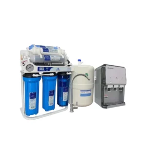 فلتر تحلية مياه RO فيتنامي 7 مراحل — 300 لتر/يوم — مبرد فاخر بتعبئة أوتوماتيكية وسهل الاستخدام