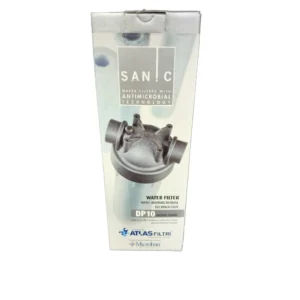 هيكل فلتر مياه SANIC DP 10 MONO من أطلس فلتري مع تقنية مضادة للميكروبات