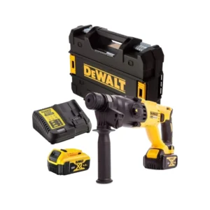 DeWalt SDS+ 18V Cordless Rotary Hammer Drill Kit — with 2 x 4.0Ah Batteries and Charger