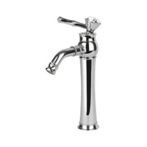 خلاط مغسلة بمقبض فردي SINDBAD — كروم لامع قياس 1/2 بوصة وتحكم سلس للمغاسل