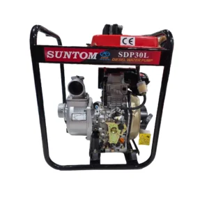 مضخة مياه ديزل SUNTOM طراز SDP30L — 6 حصان، 3 بوصة، تدفق 60 م³/ساعة