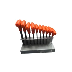 طقم مفاتيح سداسية بمقبض T من درابر — 10 قطع، مقاس إمبريالي