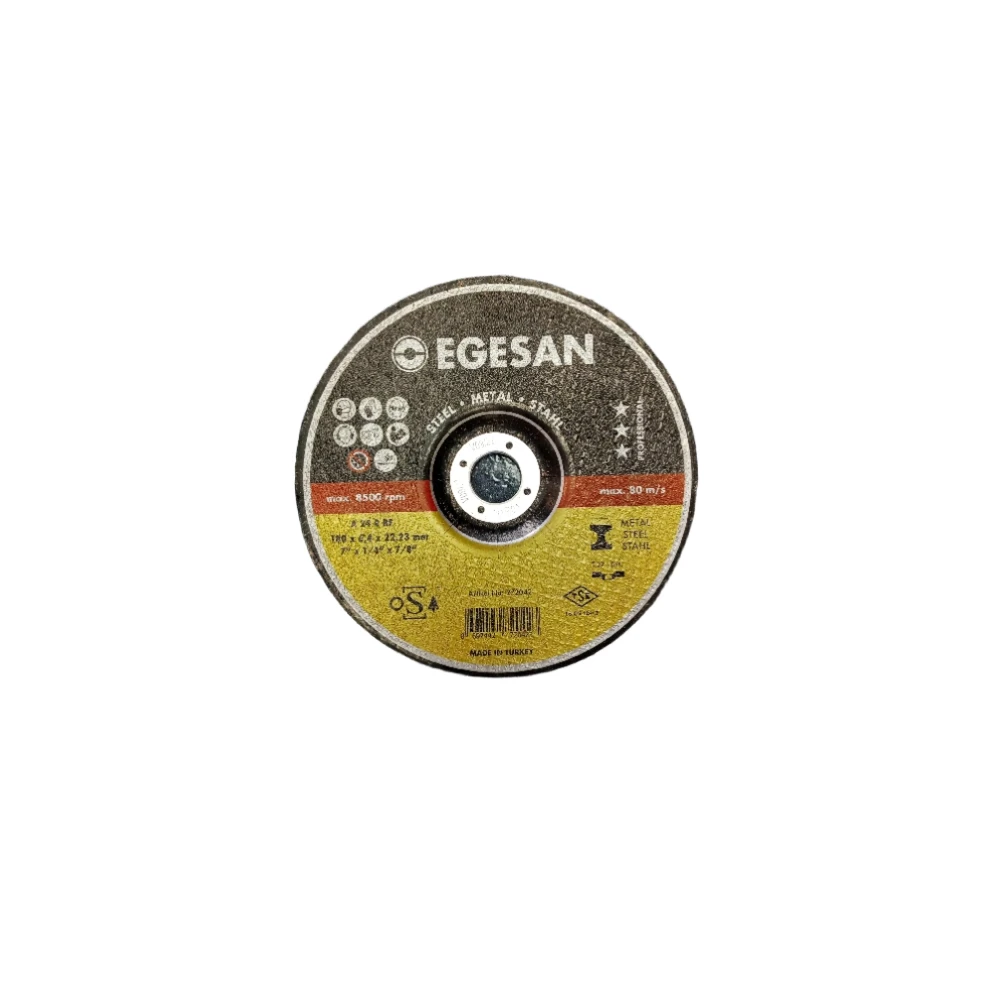 قرص جلخ للمعادن إيجيسان T27 — 180×6.0 مم