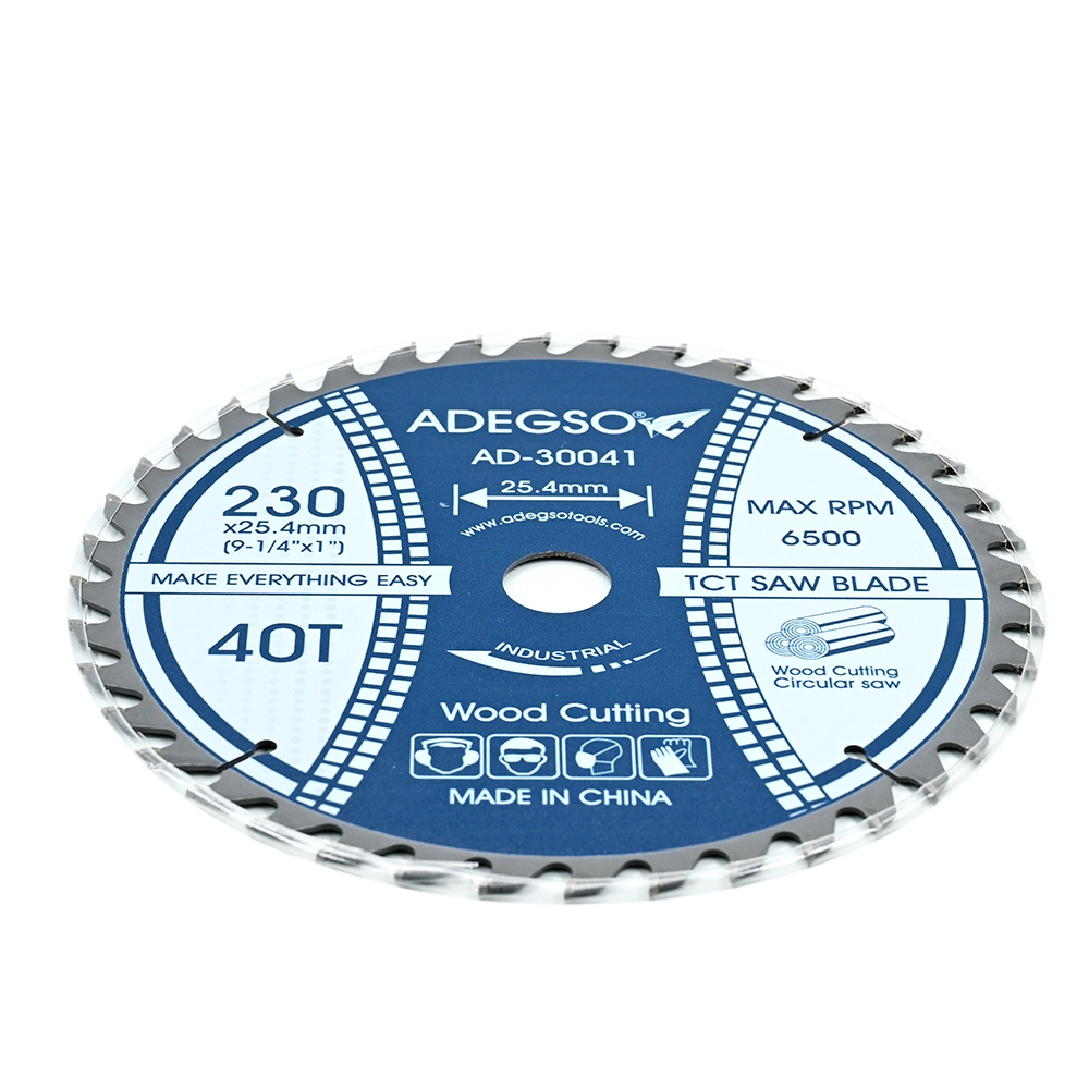 شفرة منشار TCT لخشب بفتحة محور 30 مم — 40 سنًا حادًا لقطع سلس ودقيق | ADEGSO