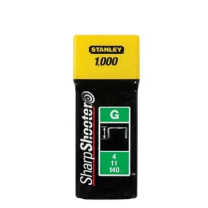 دبابيس ستانلي TRA704T عالية التحمل — 6 مم، 1000 قطعة/علبة، فولاذ مجلفن