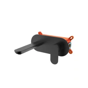 خلاط حوض جداري بمقبض واحد - Tredex - أسود مطفي