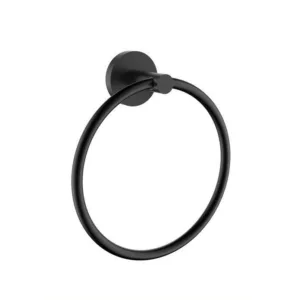 حلقة منشفة حمام بعلامة Tredex — تصميم عصري، لون أسود