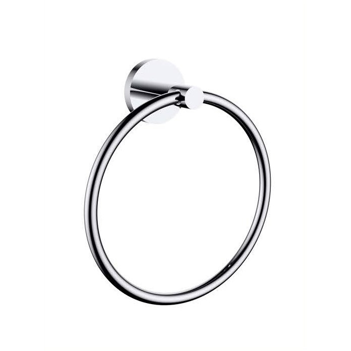 حلقة مناشف حمام عصرية من Tredex — كروم رمادي