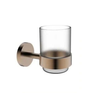 كوب مع حامل جداري من Tredex — باللونين الأسود والنحاسي