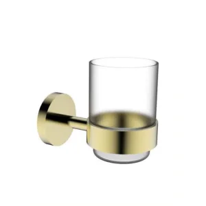 حامل أكواب جداري مع كوب من Tredex — أسود وذهبي