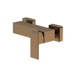 خلاط دش وبانيو حائطي خارجي بذراع واحد - Tredex - كروم/نحاسي