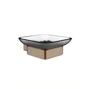 حامل وصحن صابون جداري Tredex بتشطيب كروم ونحاس