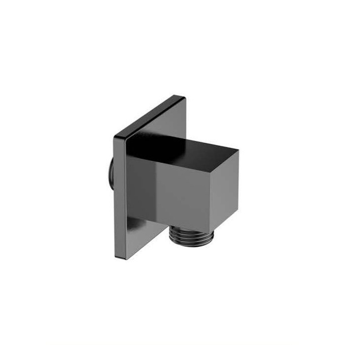 مخرج مياه جداري مربع للشطاف والدش Tredex — كروم رمادي