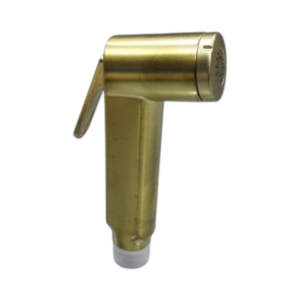 شطاف يدوي ذهبي معدني مع خرطوم مرن وحامل جداري — مقاوم للصدأ | TreDex