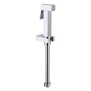 طقم شطاف بيديه مع خرطوم وحامل من TREDEX — كروم