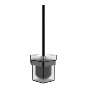 طقم فرشاة مرحاض مع حامل من Tredex — كروم وأسود