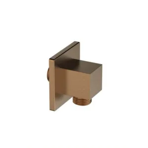 مخرج مياه جداري من Tredex بتشطيب كرومي ولمسة نهائية نحاسية