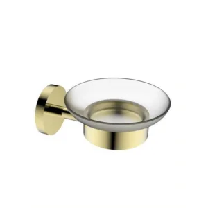 حامل صابون حمّام أنيق من Tredex — ذهبي وكرومي