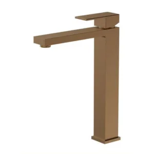 صنبور مغسلة مرتفع بمقبض واحد من Tredex — لون نحاسي