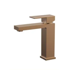 خلاط مغسلة ذراع واحد Tredex — كروم بلمسة نهائية نحاسية