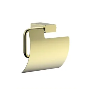 حامل ورق تواليت Tredex بغطاء — كروم بلمسة ذهبية
