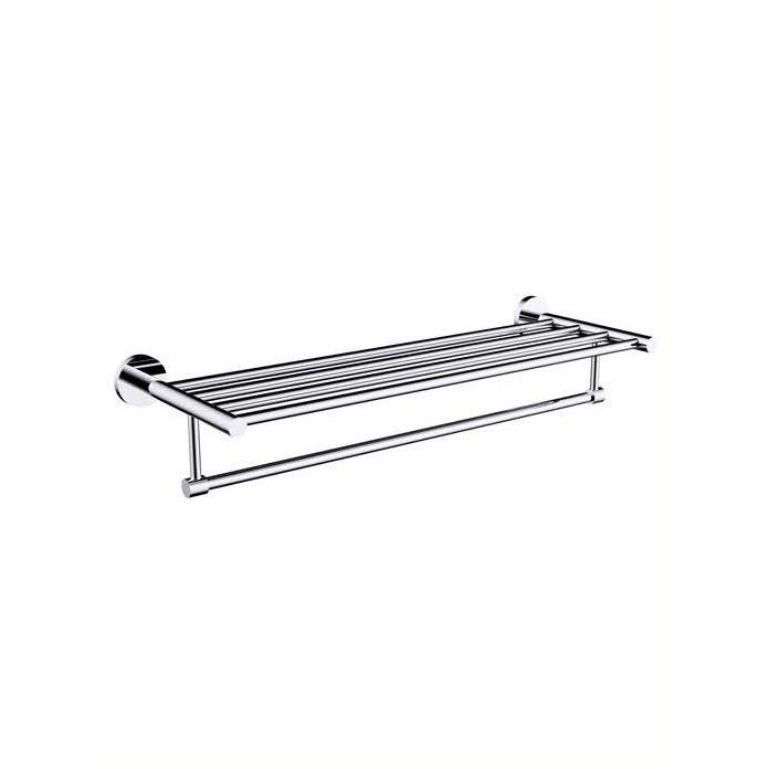 حامل مناشف مزدوج مع رف علوي - Tredex - تشطيب كروم