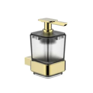 موزع صابون سائل جداري من Tredex بتشطيب كروم وذهبي