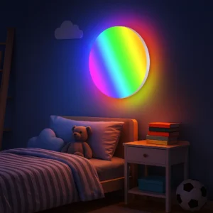 مصباح سقفي دائري ذكي يعمل بتطبيق Tuya، إضاءة RGB ملونة، 24 واط، قطر 30 سم