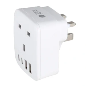 قابس جداري ثلاثي مع منفذ USB ومنفذي Type-C — توفل
