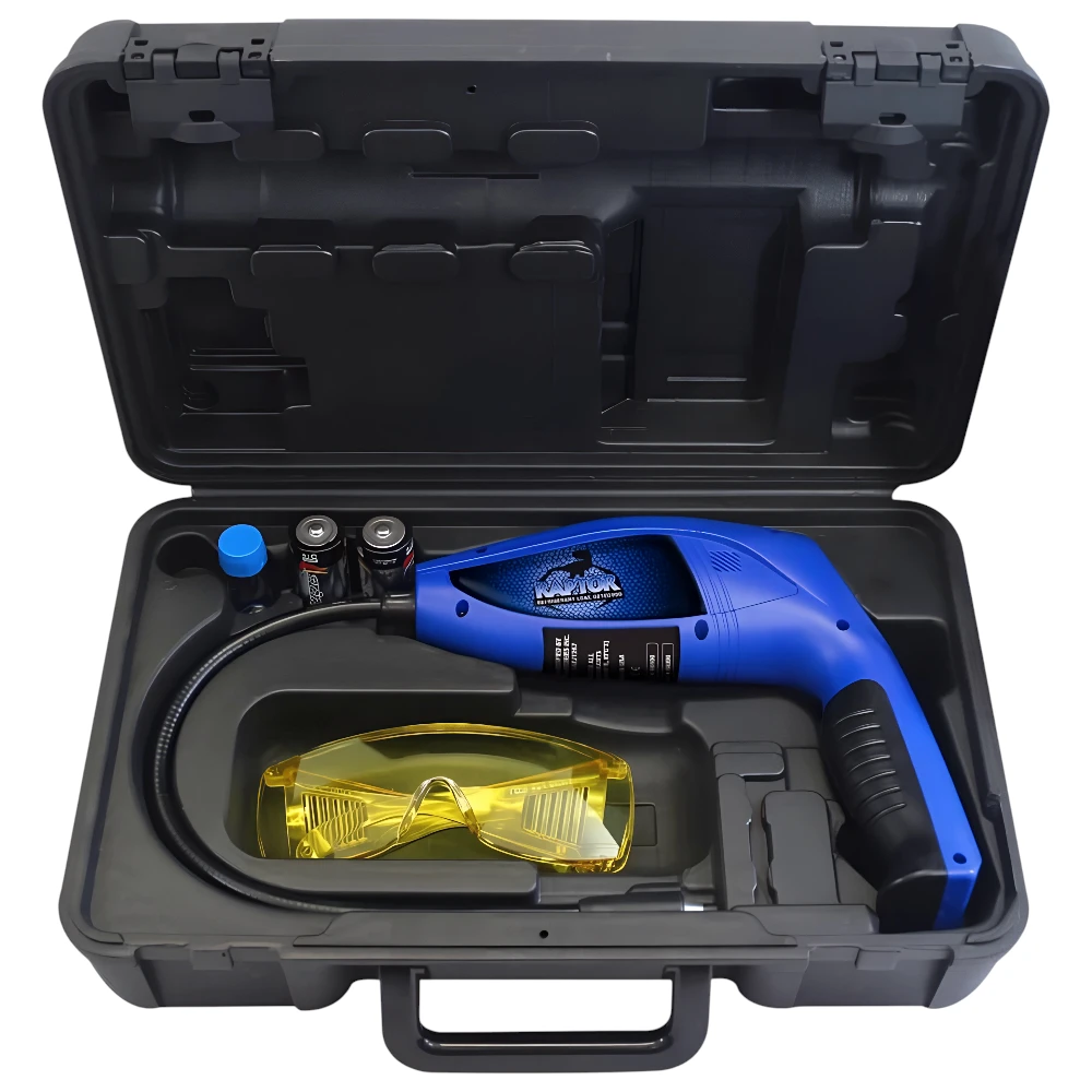 Raptor electronic refrigerant leak detector with UV light