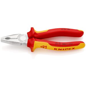 Knipex Multi-Purpose Insulated Pliers VDE, Model 03 06 180-180 mm, Safe up to 1000V