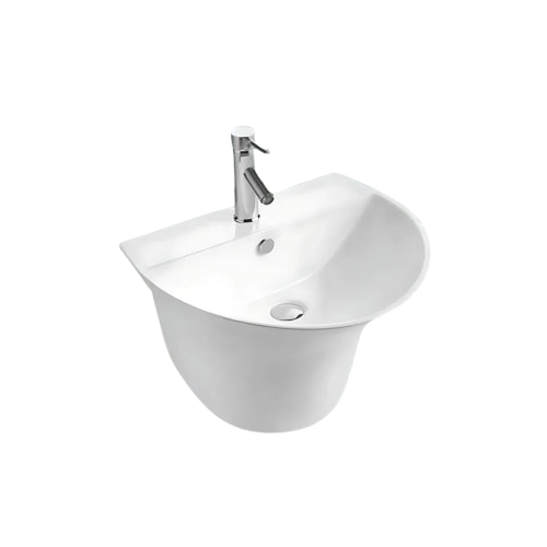 مغسلة حائطية من البورسلان VERAGO — أبيض