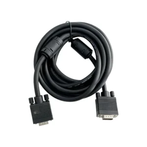 كابل VGA أسود بطول 5 أمتار — توصيل مستقر لشاشات وأجهزة العرض