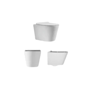 كرسي حمام معلق من السيراميك بتصميم عصري — فيتا (VITTA) أبيض