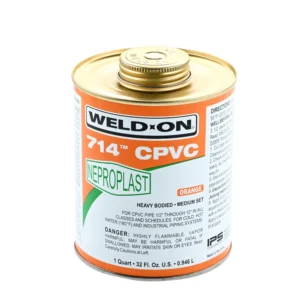 لاصق أنابيب WELD-ON 714 لــ CPVC، برتقالي، 1 كوارت (0.946 لتر)