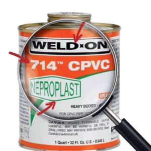 غراء مواسير WELD‑ON 714TM — 1/4 كجم (نيبرو)