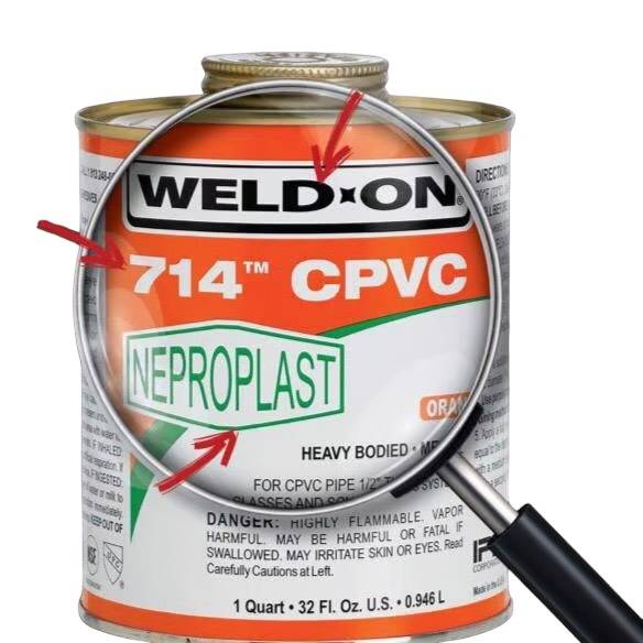 غراء مواسير حراري WELD.ON 714TM — عبوة 1/2 كجم — نيبرو