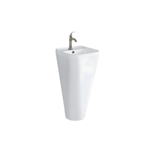 مغسلة سيراميك بتصميم برميلي مودرن - WSN - أبيض