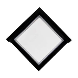 مصباح جداري خارجي مربع أسود - ضوء أصفر (XF6102/BK+WW)