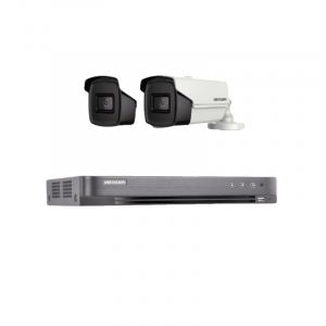 باقة كاميرتي مراقبة 4K بموتور — عدسة قابلة للتحريك 8 ميجابيكسل مع جهاز تسجيل وهارد ديسك