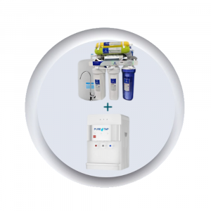 جهاز تحلية مياه منزلي بست مراحل مع مبرد طاولة - Pure Tap (تقنية أمريكية)