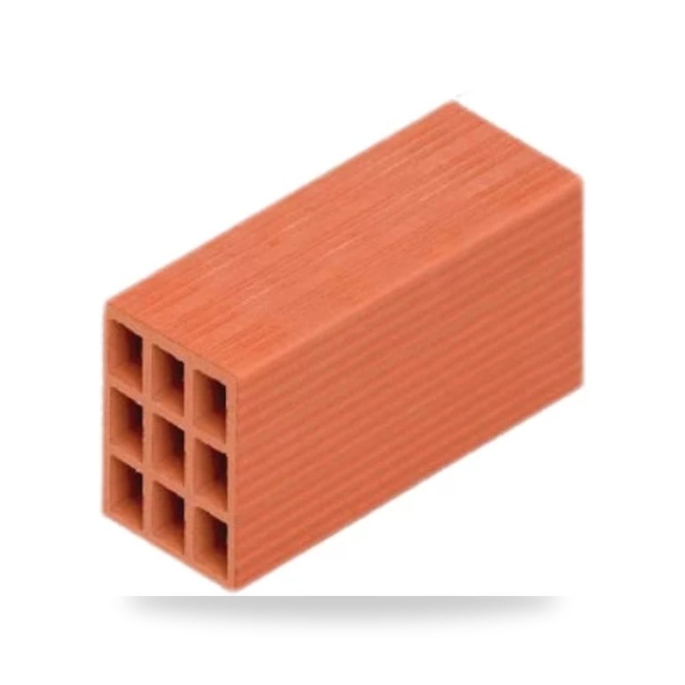 طوب احمر هولو 40 × 20 × 15 سم وزن 8.11 كجم 40 × 20 × 15 سم الخزف السعودي موديل 724