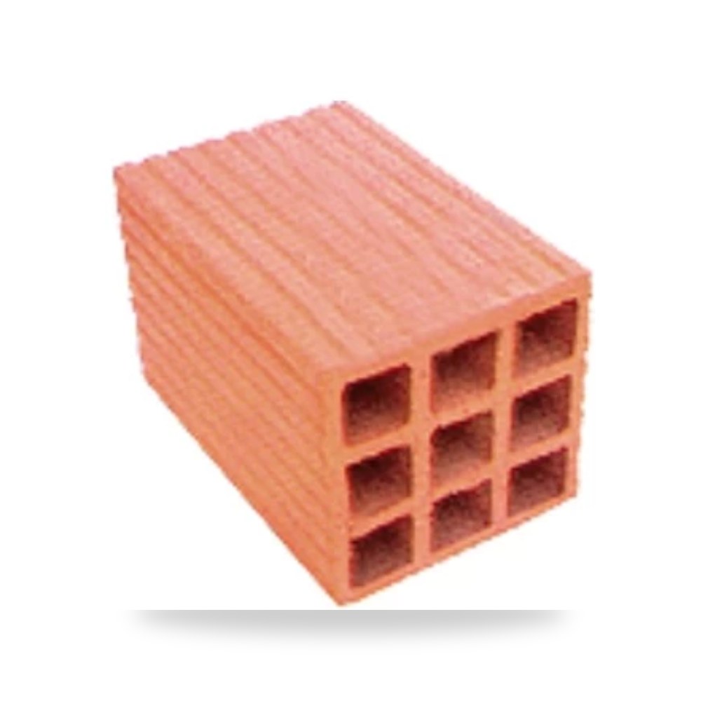 طوب احمر مفرغ 30 × 20 سم وزن 9 كجم أحمر اليمامة موديل 457